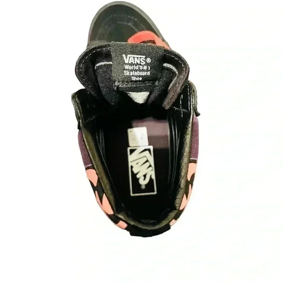 VANS SK8-HI REISSUE WARP BLACK/PAPRIKA/PURPLE SHOES SIZE MENS 6/WNS 7.5 LIKE NEW - Picture 11 of 11